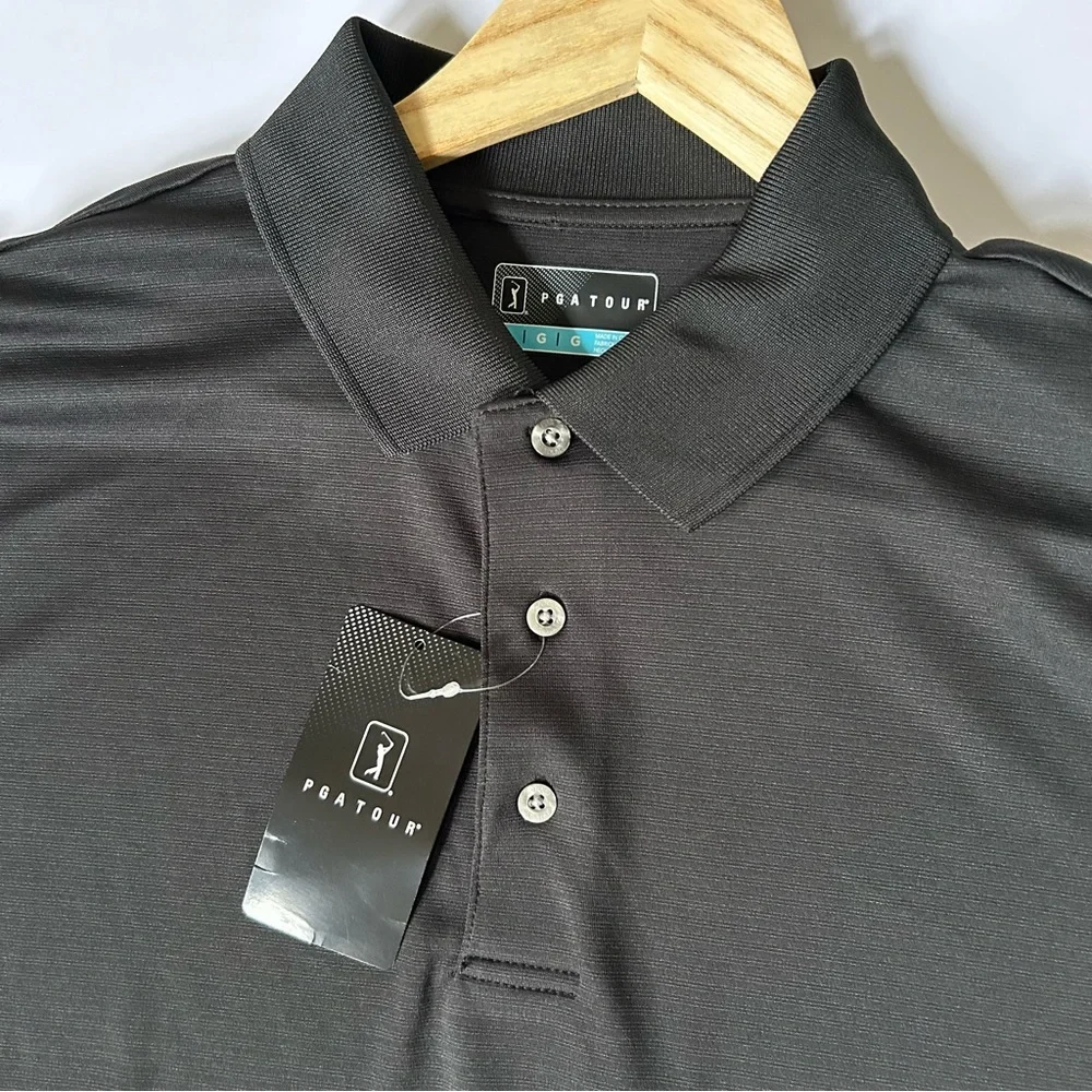 PGA Tour Polo Golf Shirt Size L